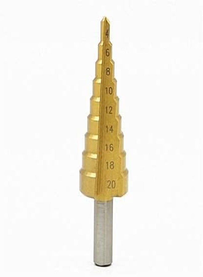 ISC 1Pc 4mm-20mm 9 Steps Sizes HSS Hex Titanium Step Drill Bit Hole Cutter - Image 5